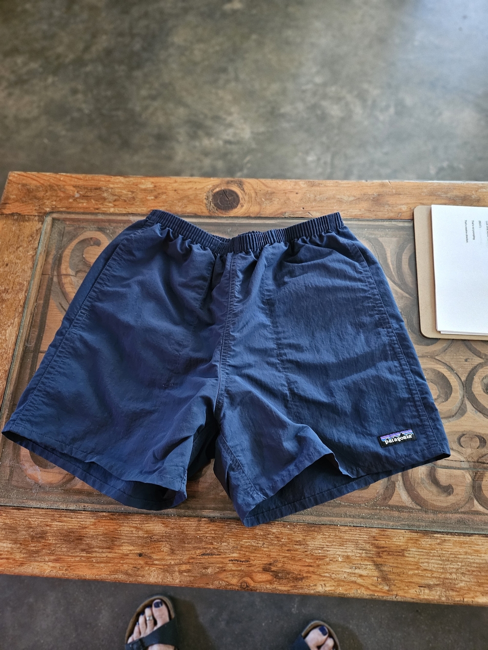 Patagonia Mens Navy Blue Lined Swim/Board Shorts Size M